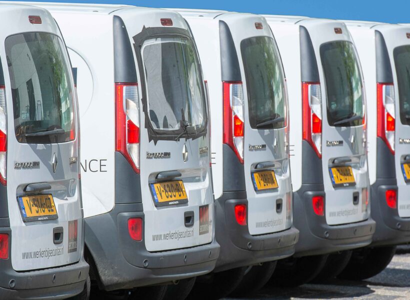 Marshall Motors service fleet vans in Mayfield Heights ready for mobile repairs